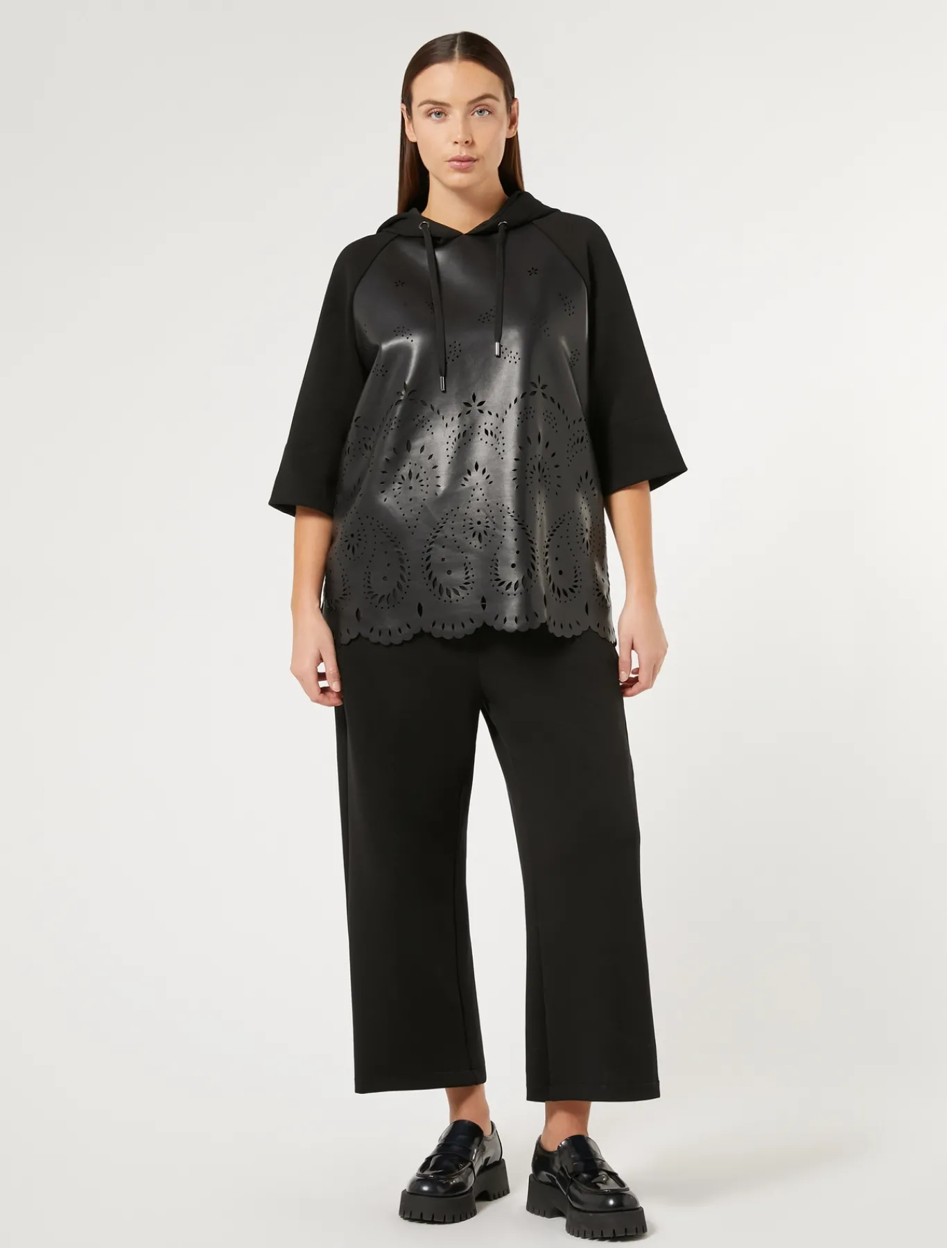 Marina Rinaldi Top & T-Shirt | Top & T-Shirt*Felpa in jersey scuba NERO