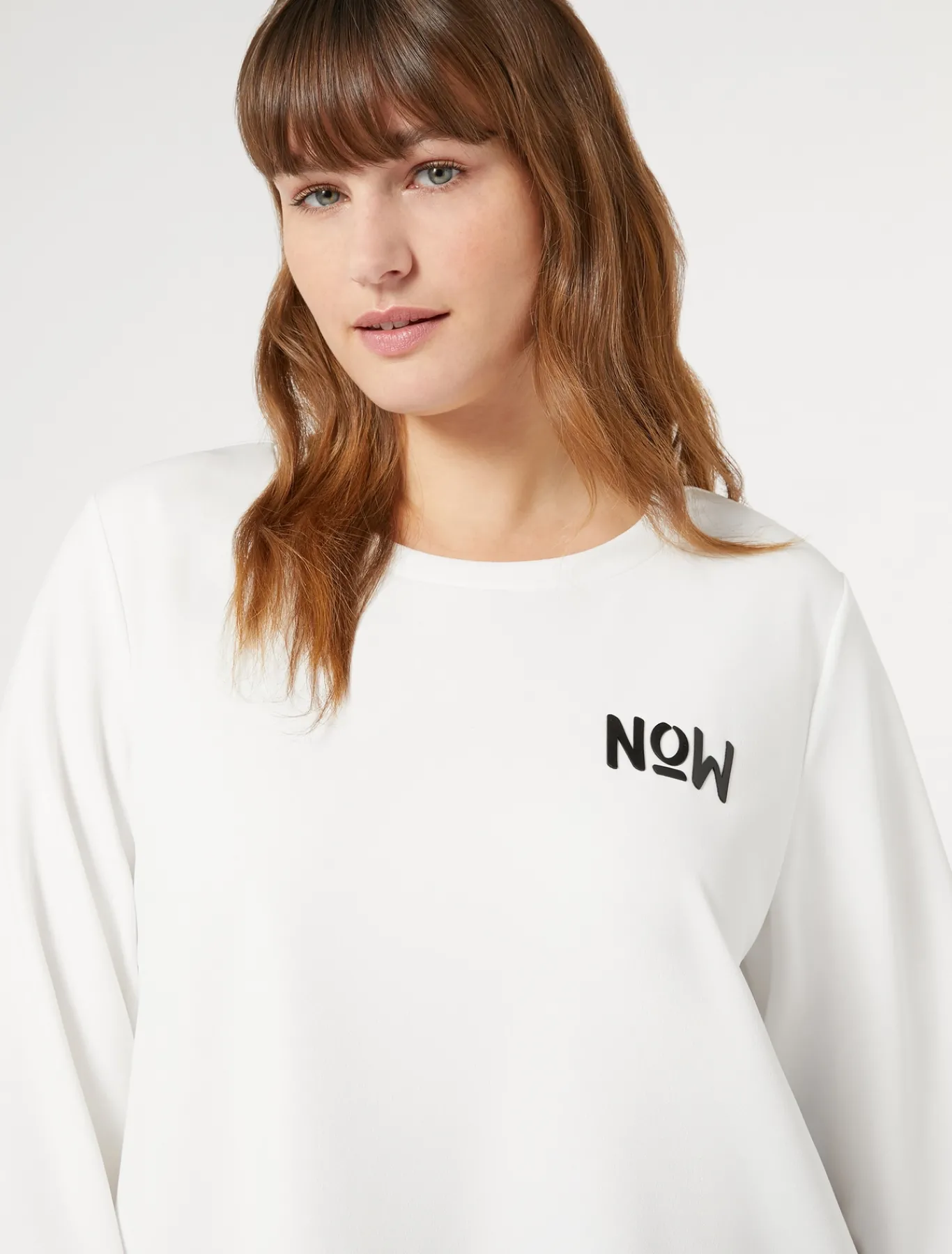Marina Rinaldi Top & T-Shirt | Top & T-Shirt*Felpa in scuba crêpe LATTE