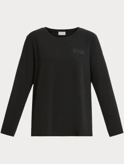 Marina Rinaldi Top & T-Shirt | Top & T-Shirt*Felpa in scuba crêpe NERO