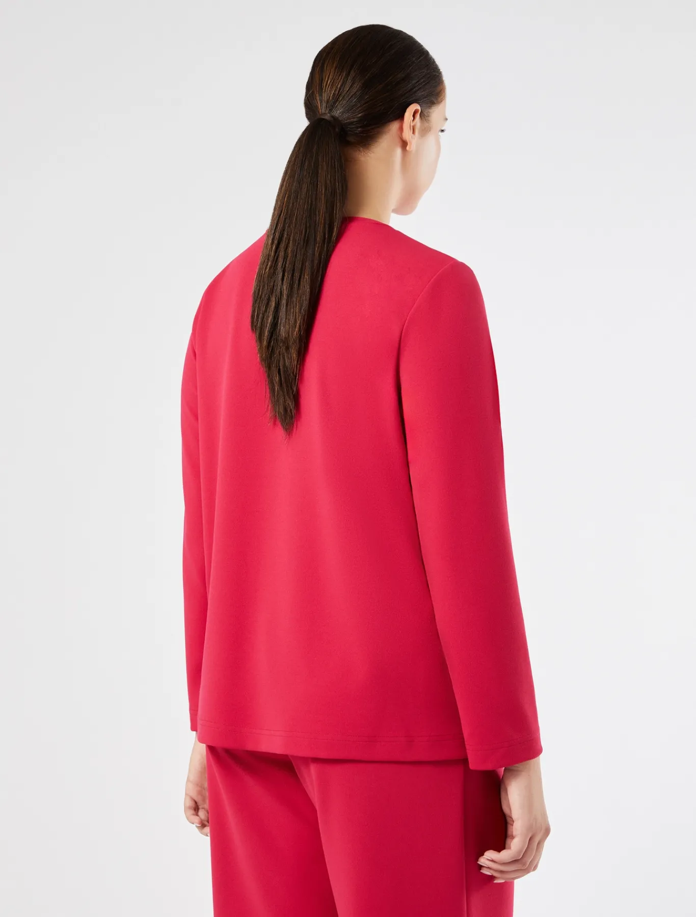 Marina Rinaldi Top & T-Shirt | Top & T-Shirt*Felpa in scuba crêpe FUXIA