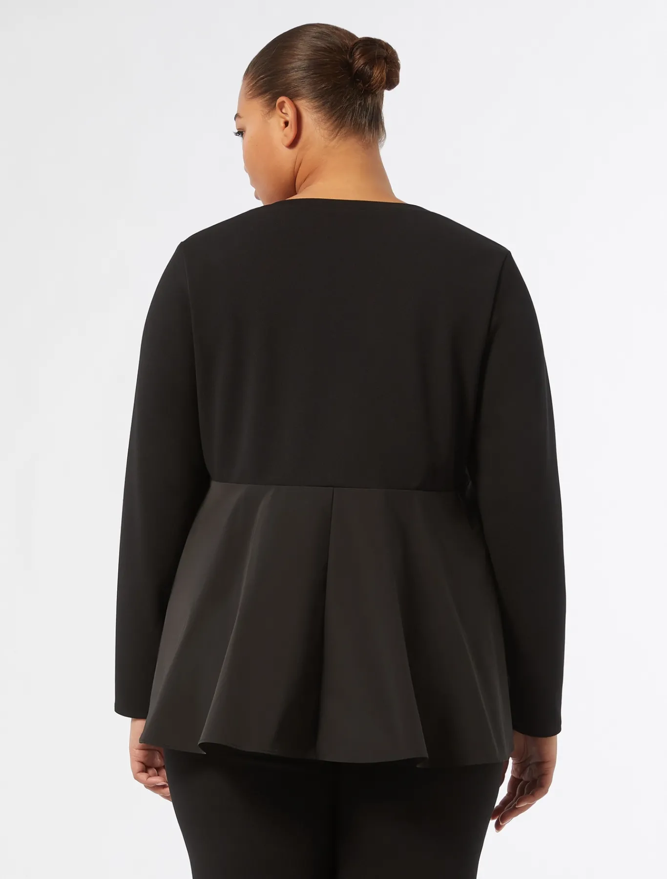 Marina Rinaldi Top & T-Shirt | Top & T-Shirt*Felpa in tessuto tecnico NERO