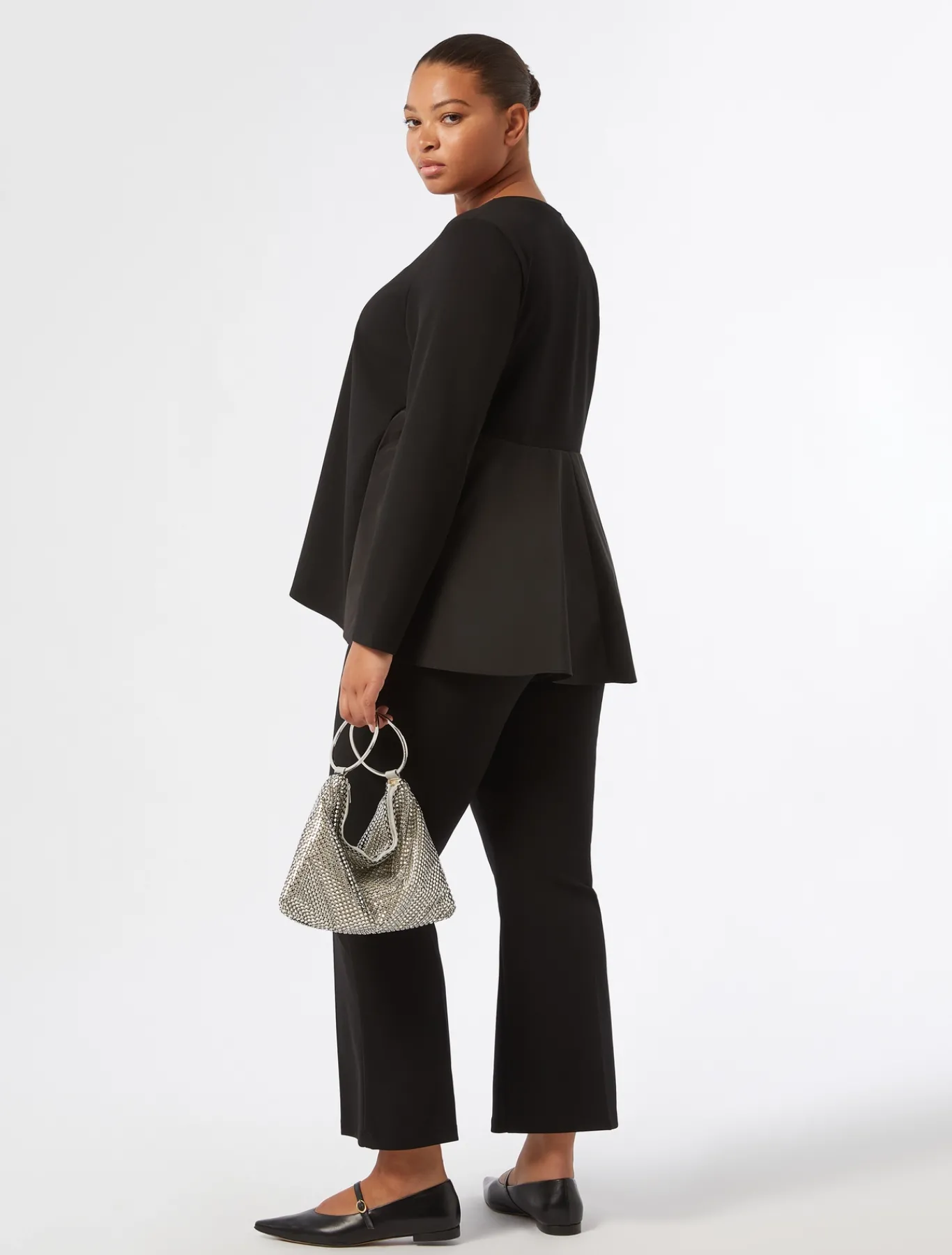 Marina Rinaldi Top & T-Shirt | Top & T-Shirt*Felpa in tessuto tecnico NERO