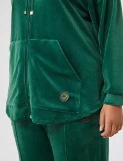 Marina Rinaldi Top & T-Shirt | Top & T-Shirt*Felpa in velluto VERDEBOSCO