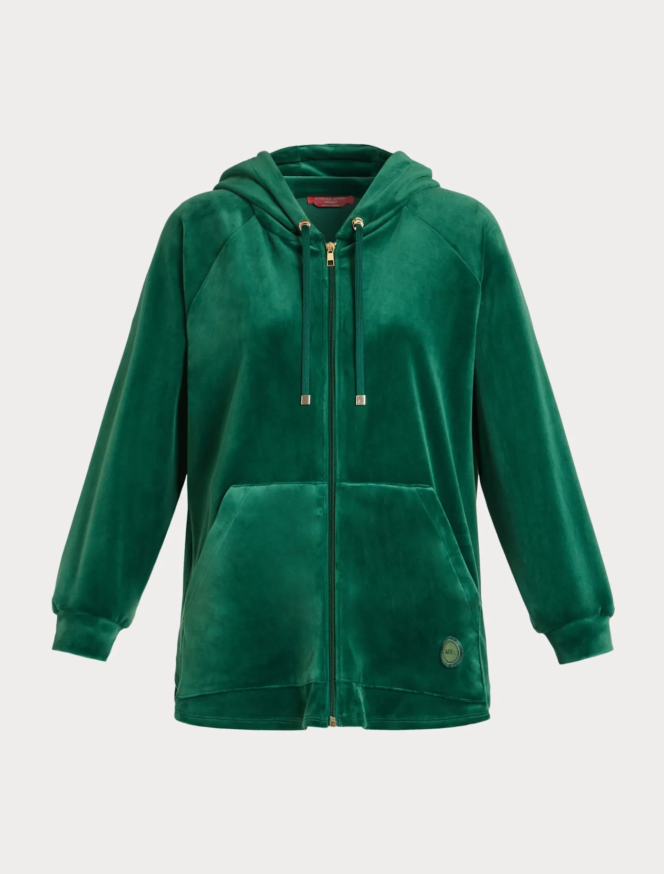 Marina Rinaldi Top & T-Shirt | Top & T-Shirt*Felpa in velluto VERDEBOSCO