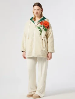 Marina Rinaldi Top & T-Shirt | Top & T-Shirt*Felpa in velluto BIANCOAVORIO