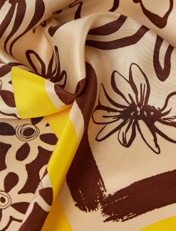 Marina Rinaldi Accessori | Accessori*Foulard in twill di seta MARRONE
