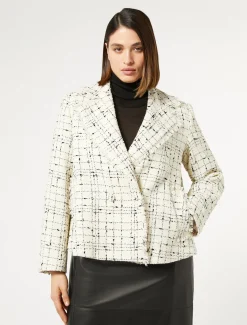 Marina Rinaldi Giacche & Blazer | Giacche & Blazer*Giacca blazer check BIANCO