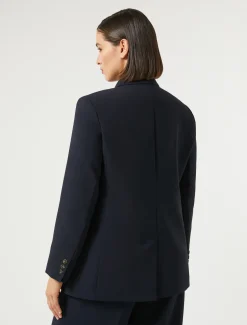 Marina Rinaldi Giacche & Blazer | Giacche & Blazer*Giacca blazer doppiopetto in cady BLUNOTTE