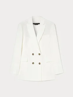 Marina Rinaldi Giacche & Blazer | Giacche & Blazer*Giacca blazer doppiopetto in cady BIANCO