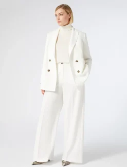 Marina Rinaldi Giacche & Blazer | Giacche & Blazer*Giacca blazer doppiopetto in cady BIANCO