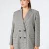 Marina Rinaldi Giacche & Blazer | Giacche & Blazer*Giacca blazer in batavia di lana stretch NEROBIANCO