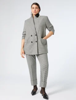 Marina Rinaldi Giacche & Blazer | Giacche & Blazer*Giacca blazer in batavia di lana stretch NEROBIANCO