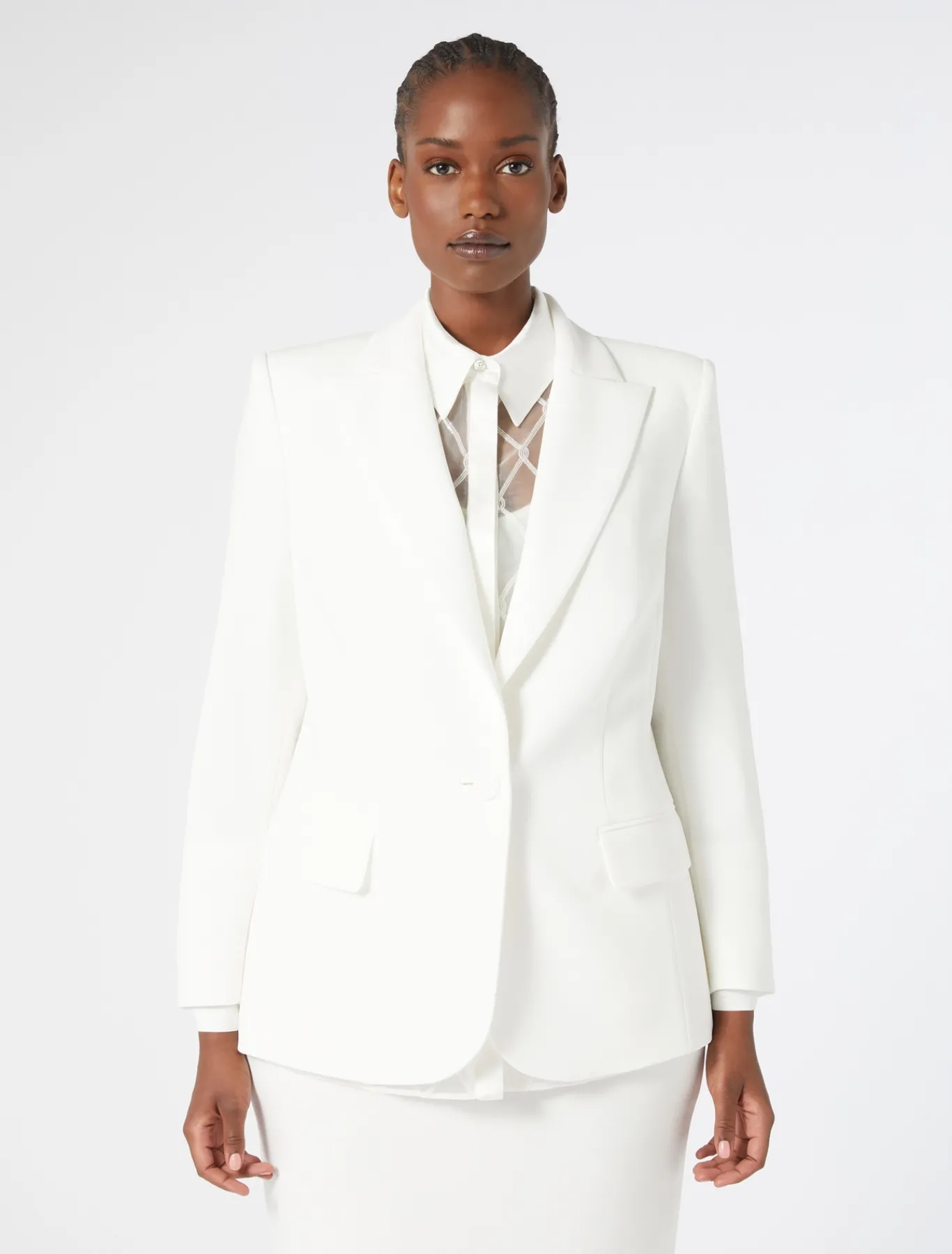 Marina Rinaldi Giacche | Giacche & Blazer*Giacca blazer in cady BIANCO