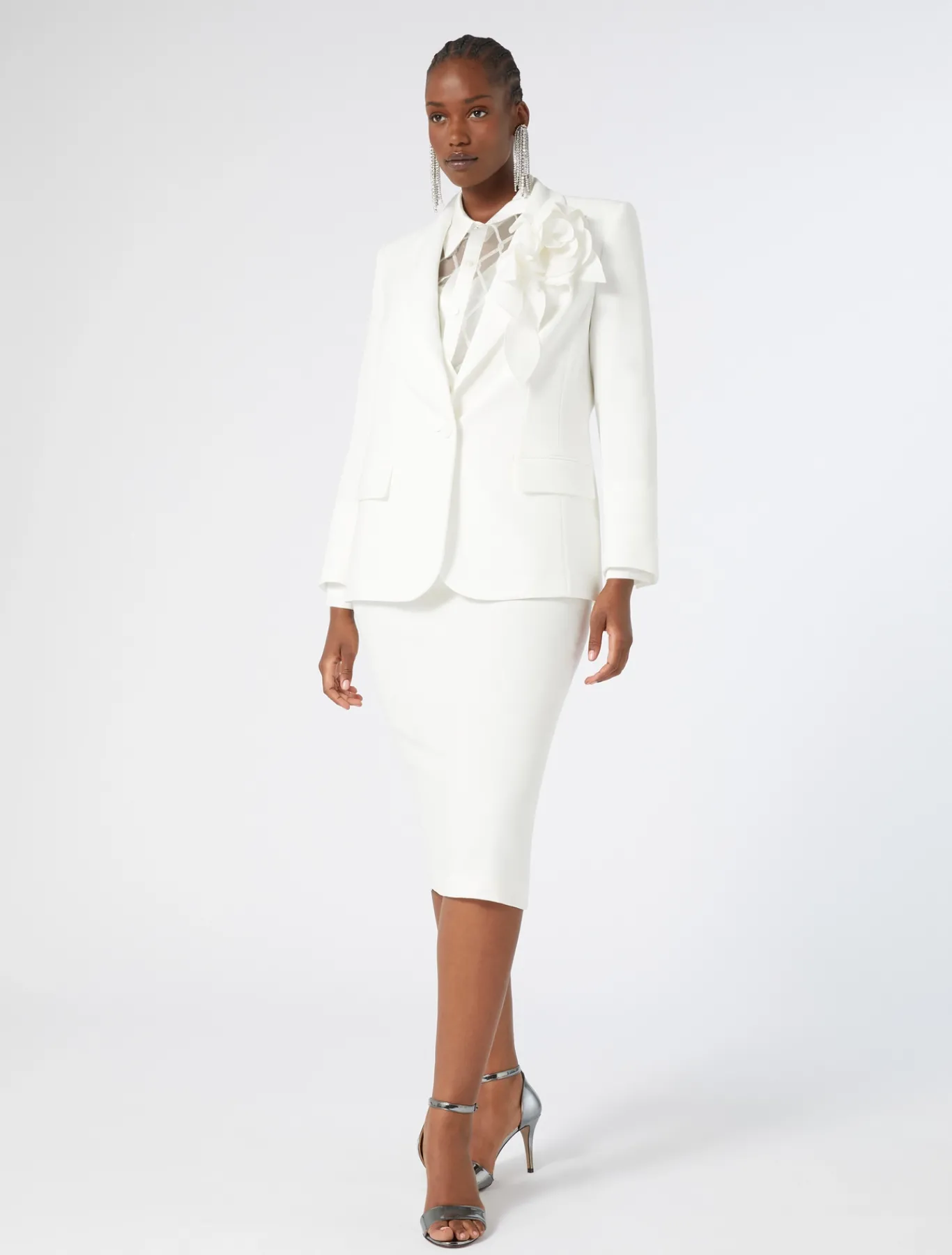 Marina Rinaldi Giacche | Giacche & Blazer*Giacca blazer in cady BIANCO