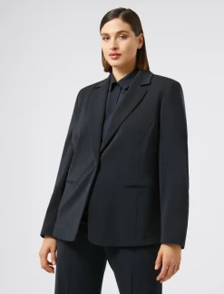 Marina Rinaldi Giacche | Selezione Elegante*Giacca blazer in cady stretch BLUMARINO