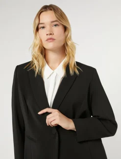 Marina Rinaldi Giacche | Giacche & Blazer*Giacca blazer in cady stretch NERO
