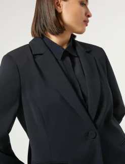 Marina Rinaldi Giacche | Selezione Elegante*Giacca blazer in cady stretch BLUMARINO