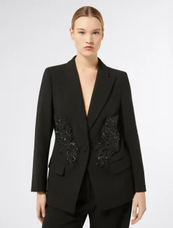 Marina Rinaldi Marina Rinaldi By Zuhair Murad*Giacca blazer in cady triacetato NERO