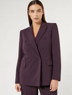 Marina Rinaldi Giacche | Collezione Elegante*Giacca blazer in cady triacetato BORDEAUX