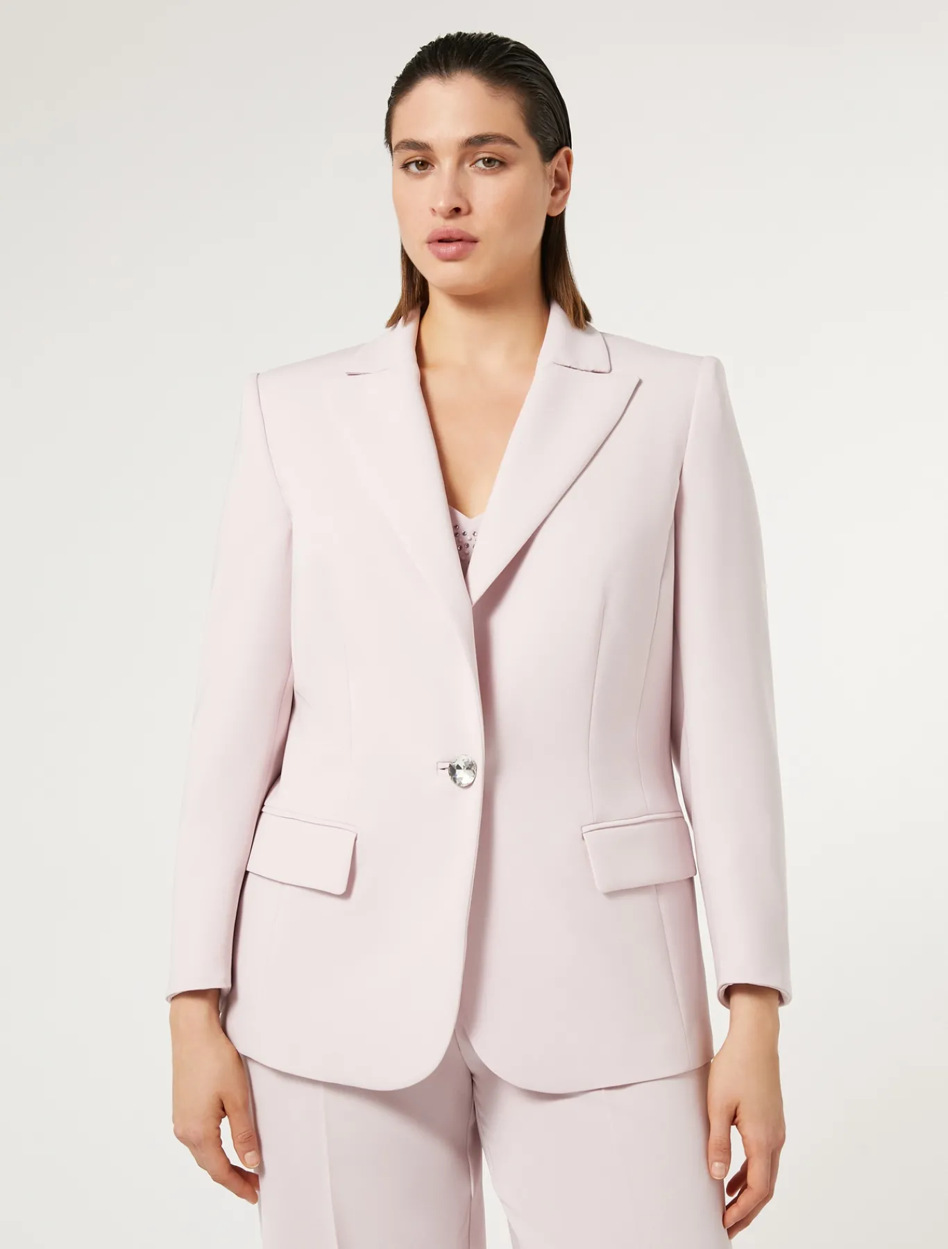 Marina Rinaldi Giacche | Giacche & Blazer*Giacca blazer in cady triacetato ROSA