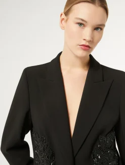 Marina Rinaldi Marina Rinaldi By Zuhair Murad*Giacca blazer in cady triacetato NERO