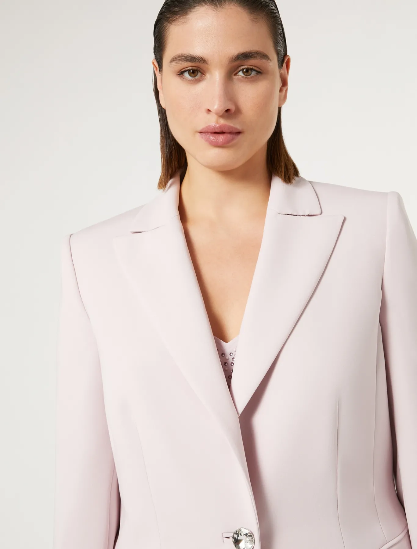 Marina Rinaldi Giacche | Giacche & Blazer*Giacca blazer in cady triacetato ROSA