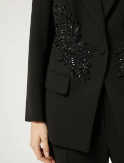 Marina Rinaldi Marina Rinaldi By Zuhair Murad*Giacca blazer in cady triacetato NERO