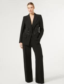 Marina Rinaldi Marina Rinaldi By Zuhair Murad*Giacca blazer in cady triacetato NERO
