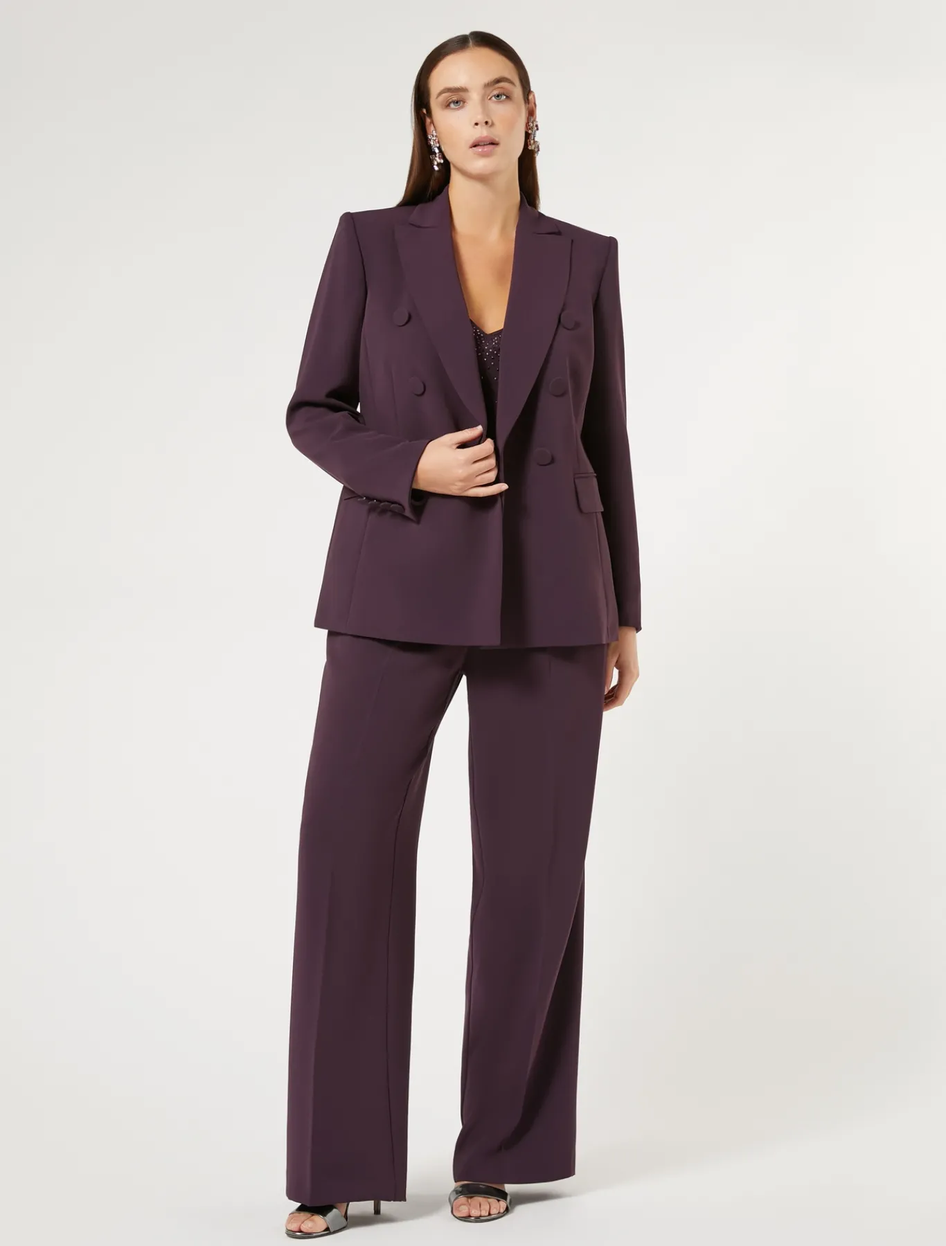 Marina Rinaldi Giacche | Collezione Elegante*Giacca blazer in cady triacetato BORDEAUX
