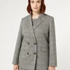 Marina Rinaldi Giacche & Blazer | Giacche & Blazer*Giacca blazer in foulé di lana NEROBIANCO