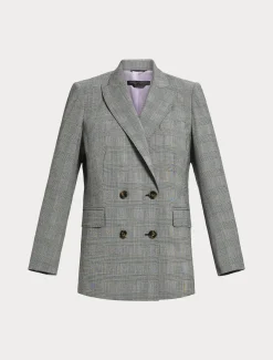 Marina Rinaldi Giacche & Blazer | Giacche & Blazer*Giacca blazer in foulé di lana NEROBIANCO