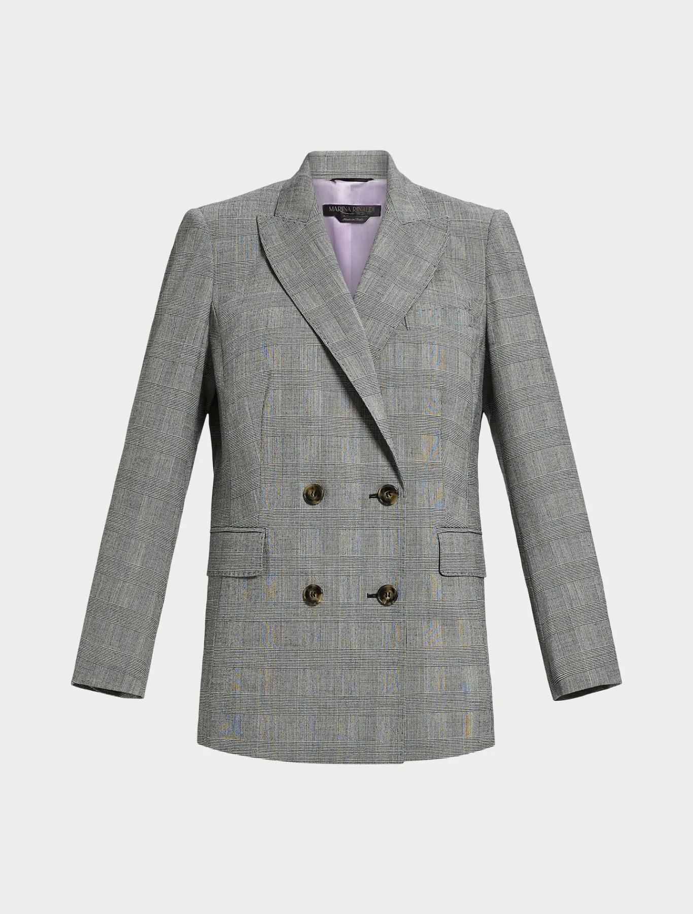 Marina Rinaldi Giacche & Blazer | Giacche & Blazer*Giacca blazer in foulé di lana NEROBIANCO