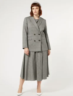 Marina Rinaldi Giacche & Blazer | Giacche & Blazer*Giacca blazer in foulé di lana NEROBIANCO
