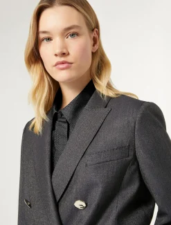 Marina Rinaldi Giacche & Blazer | Giacche & Blazer*Giacca blazer in lana e seta BLUEJEANS
