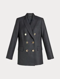 Marina Rinaldi Giacche & Blazer | Giacche & Blazer*Giacca blazer in lana e seta BLUEJEANS