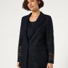 Marina Rinaldi Giacche | Giacche & Blazer*Giacca blazer in macramè laminato BLUNOTTE