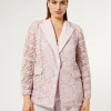 Marina Rinaldi Giacche | Collezione Elegante*Giacca blazer in macramè laminato ROSA