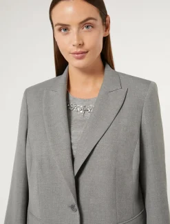 Marina Rinaldi Giacche & Blazer | Giacche & Blazer*Giacca blazer in misto viscosa GRIGIOMEDIO