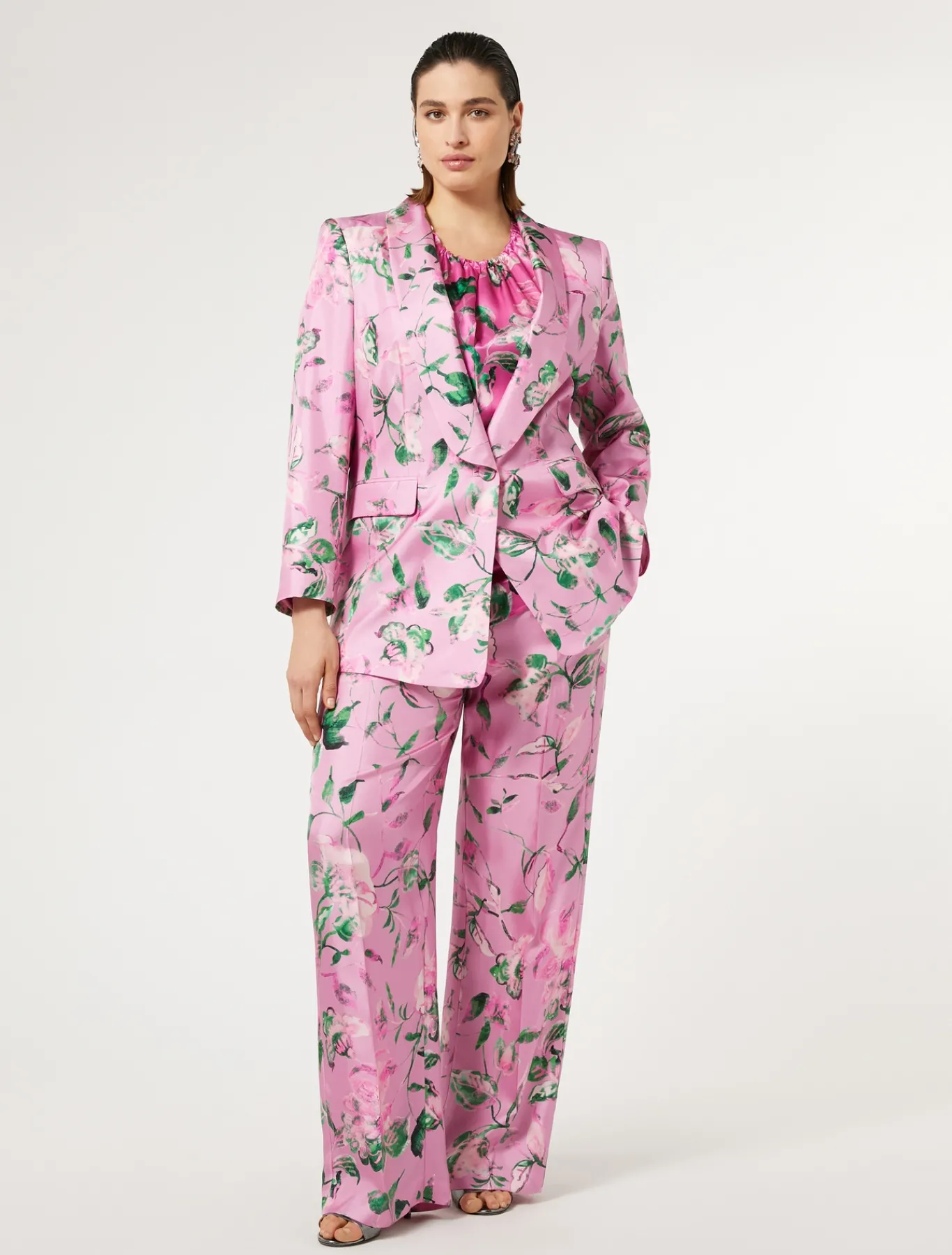 Marina Rinaldi Giacche | Giacche & Blazer*Giacca blazer in seta ROSA