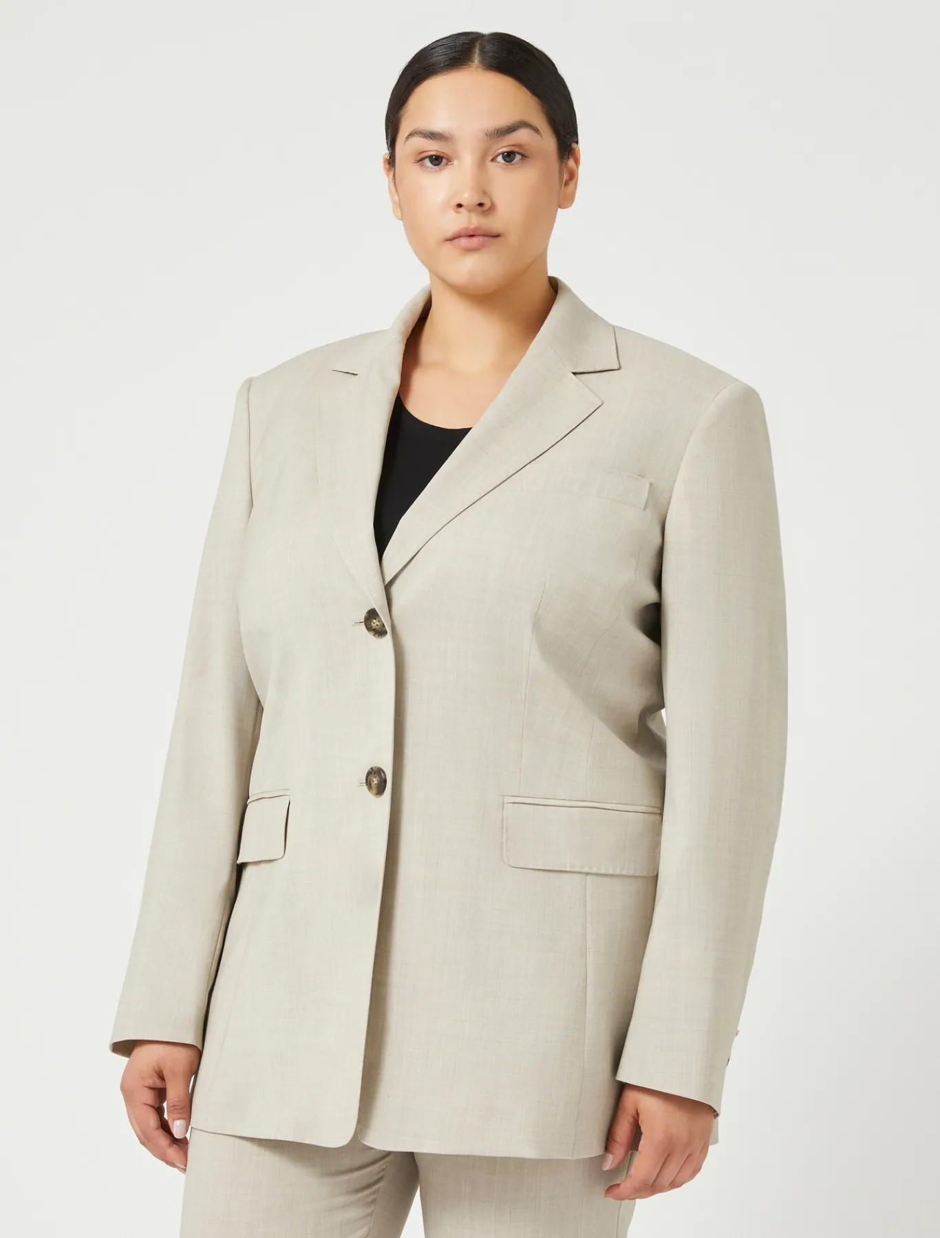 Marina Rinaldi Giacche & Blazer | Giacche & Blazer*Giacca blazer in tela di lana stretch BEIGE