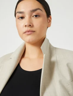 Marina Rinaldi Giacche & Blazer | Giacche & Blazer*Giacca blazer in tela di lana stretch BEIGE