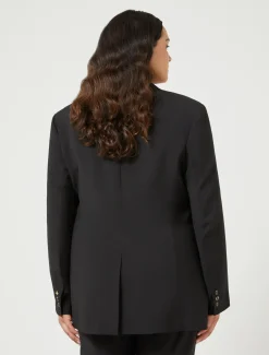 Marina Rinaldi Giacche & Blazer | Giacche & Blazer*Giacca blazer in tela di lana stretch NERO