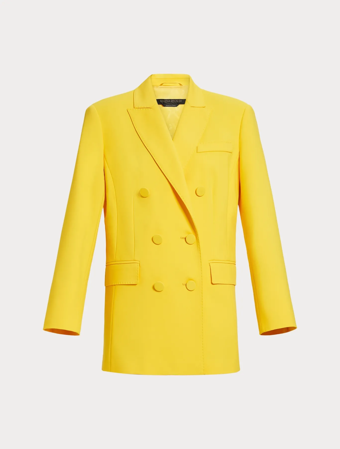 Marina Rinaldi Giacche & Blazer | Giacche & Blazer*Giacca blazer in tela di cotone GIALLOSOLE