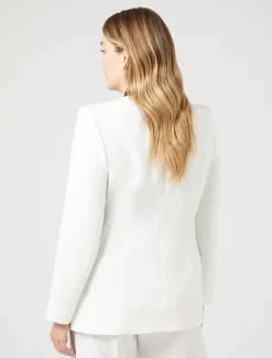 Marina Rinaldi Giacche | Collezione Elegante*Giacca blazer in triacetato BIANCO