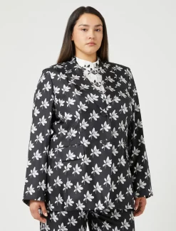 Marina Rinaldi Giacche & Blazer | Giacche & Blazer*Giacca blazer in twill di seta NERO