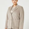 Marina Rinaldi Giacche & Blazer | Giacche & Blazer*Giacca blazer in velluto TORTORA