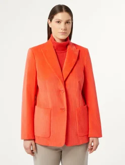 Marina Rinaldi Giacche & Blazer | Giacche & Blazer*Giacca blazer in velluto CORALLO