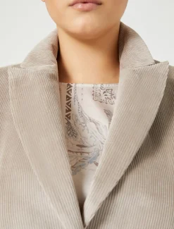 Marina Rinaldi Giacche & Blazer | Giacche & Blazer*Giacca blazer in velluto TORTORA
