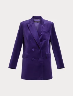 Marina Rinaldi Giacche & Blazer | Giacche & Blazer*Giacca blazer in velluto VIOLA