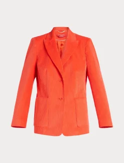 Marina Rinaldi Giacche & Blazer | Giacche & Blazer*Giacca blazer in velluto CORALLO